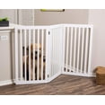 Best Traditional Pet Gate 3 Panel 36" Tall White