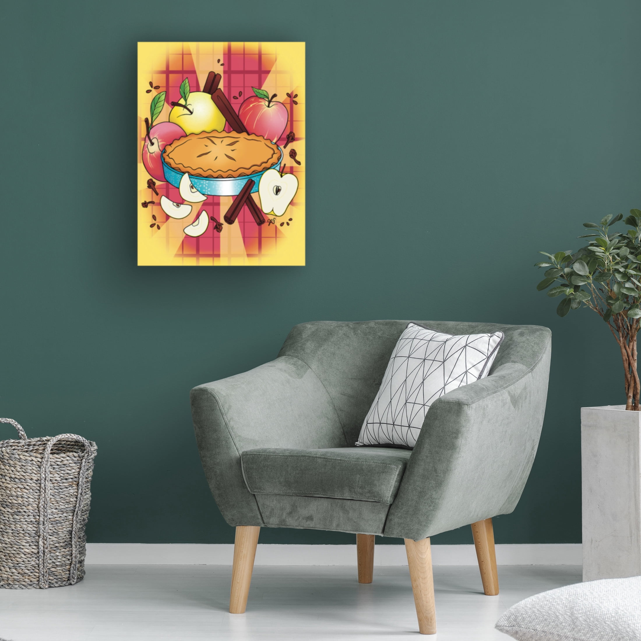 Canvas Wall Art - Rachel Feirman 'Apple Medley' Wall Art for Living Room, Bedroom, or Office Décor by Trademark Fine Art - 18 x 24 Inches