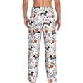 thumbnail image 3 of Goofa Halloween Dachshund Printed Soft Pajama Pants for Men, Wide Leg Comfy Casual Lounge Yoga Pants-X-Large, 3 of 9