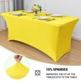 thumbnail image 2 of Mantel Obstal Stretch Spandex para mesa plegable de 6 pies, 2 of 8