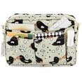 thumbnail image 1 of E-WEICHEN - Organizador de portafolios con múltiples bolsillos y cremallera, neceser de maquillaje, artículos esenciales de viaje para mujer, estuche impermeable para lápices, papelería, diario,, 1 of 6