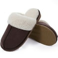 thumbnail image 6 of Litfun Women's Fuzzy Memory Foam Slippers Warm Comfy Winter House Shoes, Coffee, Size 7-7.5, 6 of 8