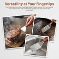 thumbnail image 2 of Unique Bargains Heat-Resistant Dishwasher Safe Kitchen Spatula Set Silver 6Pcs, 2 of 5