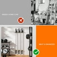 thumbnail image 6 of Space Saving Barbell Rack With Rust Resistant Coating For Home Gym Organization, 6 of 12