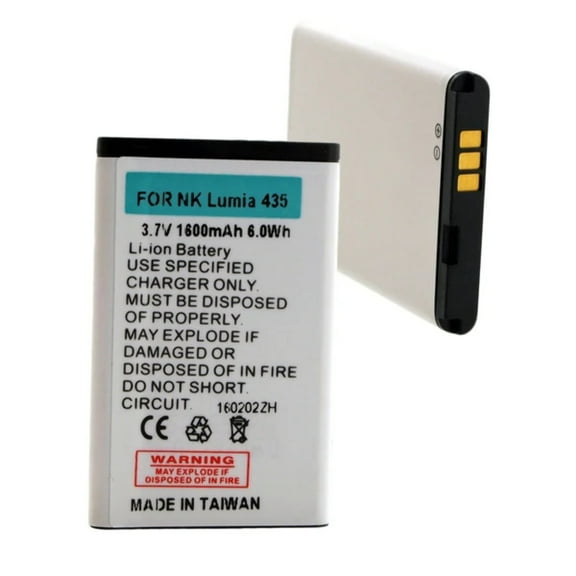 Batteries N Accessories BNA-WB-BLI-1457-1.6 Cell Phone Battery - Li-Ion, 3.7V, 1600 mAh, Ultra High Capacity Battery - Replacement for Nokia BV-5J Battery