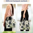 thumbnail image 4 of FORMRS Womens Corduroy Tote Bag Crossbody Shoulder Handbag with Pocket, Navy Flower, 4 of 7