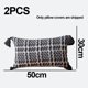 thumbnail image 2 of Funda de almohada tejida geométrica con borla rectangular de 2 piezas adecuada para muchos lugares, 2 of 6