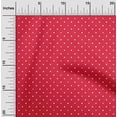 thumbnail image 2 of oneOone Silk Tabby Red Fabric Dot Dress Material Fabric Print Fabric By The Yard 42 Inch Wide, 2 of 5