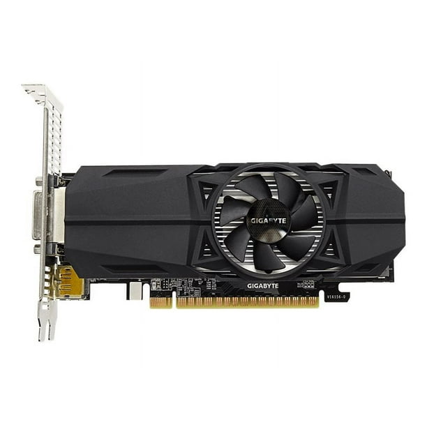 Gigabyte GeForce GTX 1050 OC 2G - Carte Graphique - NVIDIA GeForce GTX 1050 - 2 GB GDDR5 - PCIe 3.0 x16 Profil Bas - DVI, 2 x HDMI, Port d'Affichage