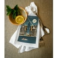 thumbnail image 3 of Detroit, Michigan, Retro Skyline (no text) (100% Cotton Tea Towel, Decorative Hand Towel, Kitchen and Home), 3 of 3
