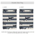 thumbnail image 4 of Yayeee Garden Flag 28" x 40" Double Sided Outdoor Yard Lawn Holiday Decorations, Dark Sharks, 4 of 6