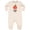 Natural Heather, variant on Apple of My Daddy's Eye Cute Red Apple Baby Fleece Romper