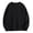 Black, variant on Men's Long Sleeve Casual Solid Pullover Tops Holiday Crewneck Sweatshirt Comfortable Relaxed Fit Oversized Pullover Long Sleeve Crewneck Casual Tops