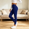 thumbnail image 5 of Nugftut Women Thermal Pants Soft Stretchy Thermal Underwear Pants Solid Color Thermal Bottoms for Cold Weather, 5 of 8