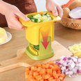 thumbnail image 2 of Cebolla Patata Cortadora de patatas Rábano Pepino Papas fritas Cortadora en cubitos Ensalada Verduras Ralladora Accesorios de cocina Gadgets, 2 of 5