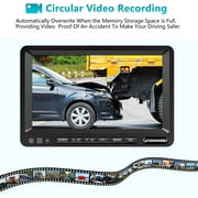 Fookoo HD Backup Camera System, 7'' DVR Split Screen Monitor and Waterproof Rear View Cameras with Parking Lines Reversing for RV/Truck/Trailer/Bus/Semi-Trailer/Tractor/5th Wheel Trailer(DY704)