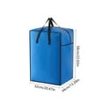 thumbnail image 3 of Horivan 2 Counts Large Capacity Storage Bags for Clothes Quilts Heavy Duty Non-Woven Travel Organizer with Zipper Foldable Moving and Home Storage Solution Space Saver for Bedroom Dormitory, 3 of 6