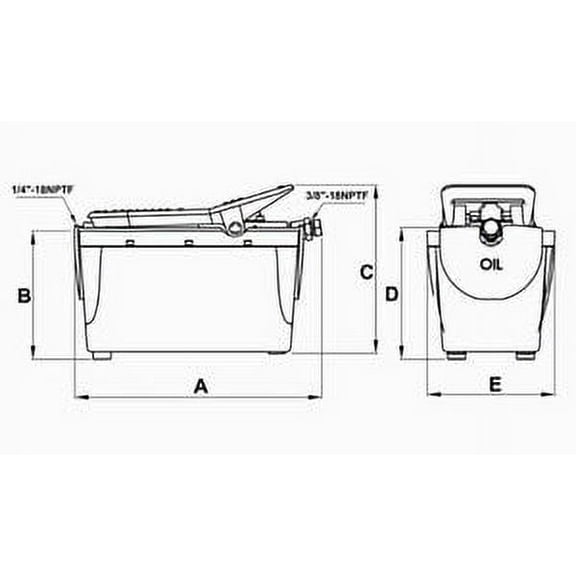 Williams Hydraulics 5AS380 Air Pump 231 Cubic Inches