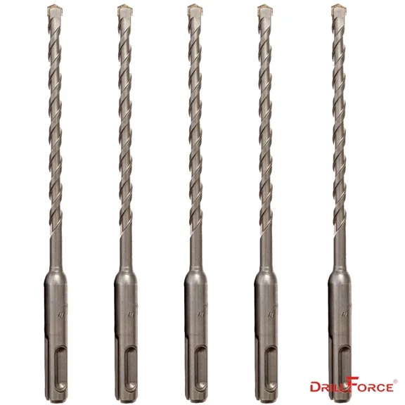 5Pcs 3/8" X8" Drill Bit Set Sds Plus Rotary Hammer Concrete Masonry Carbide Tip