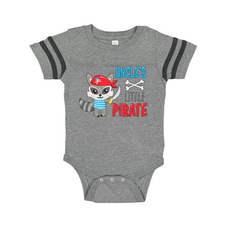 

Inktastic Uncle s Little Pirate Cute Raccoon with Sword Gift Baby Boy or Baby Girl Bodysuit