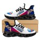 thumbnail image 1 of Hermosas zapatillas azules "I Love Congo" para mujer, ligeras, con cordones, de malla, resistentes al desgaste y con estampado a pedido., 1 of 6