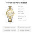 thumbnail image 5 of SKMEI Watch for Men Stainless Steel Waterproof Analog Quartz Mens Watches Business Date Luxury Casual Wrist Watch, 5 of 9