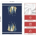 thumbnail image 6 of Blue Xmas Tree Merry Christmas Kitchen Towels Dish Towels, 18x26 Inch Farmhouse Star Snowflakes Decoration Cleaning Set of 2, 6 of 12