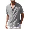 thumbnail image 2 of Camisa De Manga Corta Guayabera Cubana Para Hombre, 2 of 8