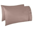thumbnail image 2 of Clara Clark 5 Piece 1800 Microfiber Collection Bed Sheet Set, Deep Pockets Fitted Sheet, Twin XL, Taupe Sand, 2 of 4