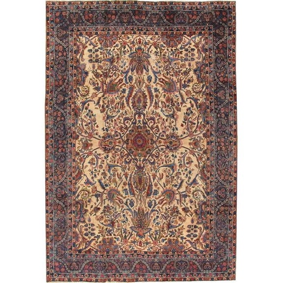 Pasargad Home Yazd Hand-Knotted Lamb's Wool Area Rug 11' 7" X 17' 1" Ivory