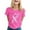 Hot Pink, variant on Breast Cancer Shirts Women Cute Summer Graphic Shirts Vintage Boho Flowers Short Sleeve T Shirt Inspirational Care Gifts Short Sleeve Tops (Pink, M)