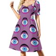 thumbnail image 1 of Robe Eye See You Robes de Soirée Robes à Manches Longues, 1 of 4