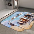 thumbnail image 2 of 1pc Running Horses Absorbent Non-Slip Bathroom Thickened Flannel Rug Decor,Soft,Quick Drying,Suitable For Indoor/outdoor Use,Bathrooms,Bedrooms,Kitchens,Terrace,Laundry Rooms,16"x24", 2 of 9