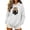 White 2, variant on Cat Printed Graphic Hoodie For Women, Oversized Long Sleeve Hooded Sweatshirt, Teen Fall Fleece Lined Cute Casual Pullover Tops