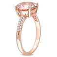thumbnail image 3 of Everly Women's Morganite 14k Rose Gold Ring, 3 of 8