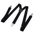 thumbnail image 4 of Tirantes elásticos de moda con hebilla y clip para pantalones de adultos, de color sólido, para hombres y mujeres, de 2,5 cm, 4 of 6