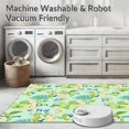 thumbnail image 5 of ODIKA 6'x9' Machine Washable Non-Slip Area Rug, Enchanted Forest Hop with Hidden Letters and Storybook Animal Motifs High Traffic Rug with Pad, Light Blue, 686067, 5 of 8