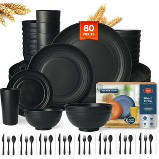 Camco 53315 Life is Better at the Campsite 12-Piece Dishware Set