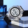 thumbnail image 4 of Transparent Sports Watch - Waterproof Digital Watch with Silicone Band, Multifunction for Men Women Students, 4 of 15