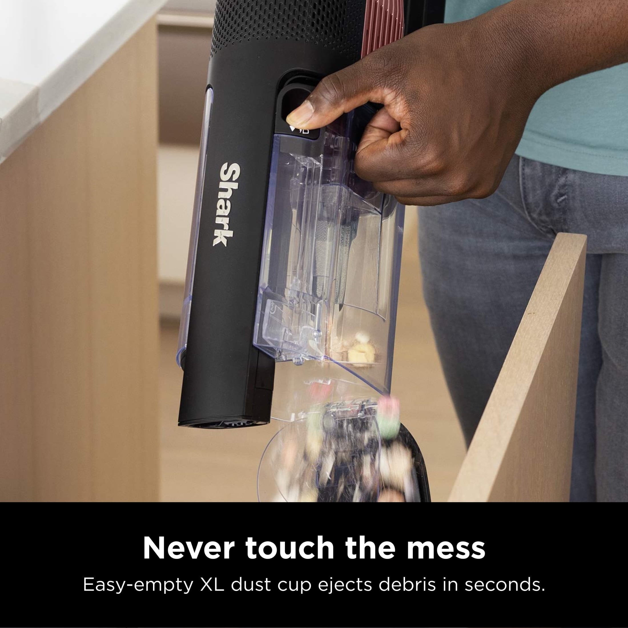 Shark Stratos Cordless Stick Vacuum, Carpet and Hardfloors, Clean Sense IQ Technology, DuoClean PowerFins HairPro, 50-Min Run Time, IZ840H Rose Gold