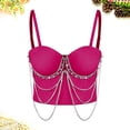 thumbnail image 2 of Kaemgyyd Crop Tops for Women Glitter Spaghetti Strap Camisoles Corset Breathable Body Shaper Going out Clothes Club Party Bra, 2 of 7