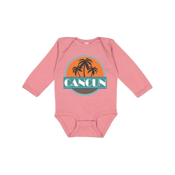 Inktastic Cancun Mexico Vacation Boys or Girls Long Sleeve Baby Bodysuit