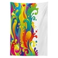 thumbnail image 3 of Ambesonne Psychedelic Tablecloth Rectangular Table Cover, Rainbow Splash, 52"x70", Multicolor, 3 of 4