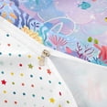 thumbnail image 4 of meiyoeat ocean Monogram E Print Twin Duvet Cover,Colorful Mermaid Tail Twin Bedding,Reversible,2-Piece,1 Duvet Cover and 1 Pillowcase, 4 of 6