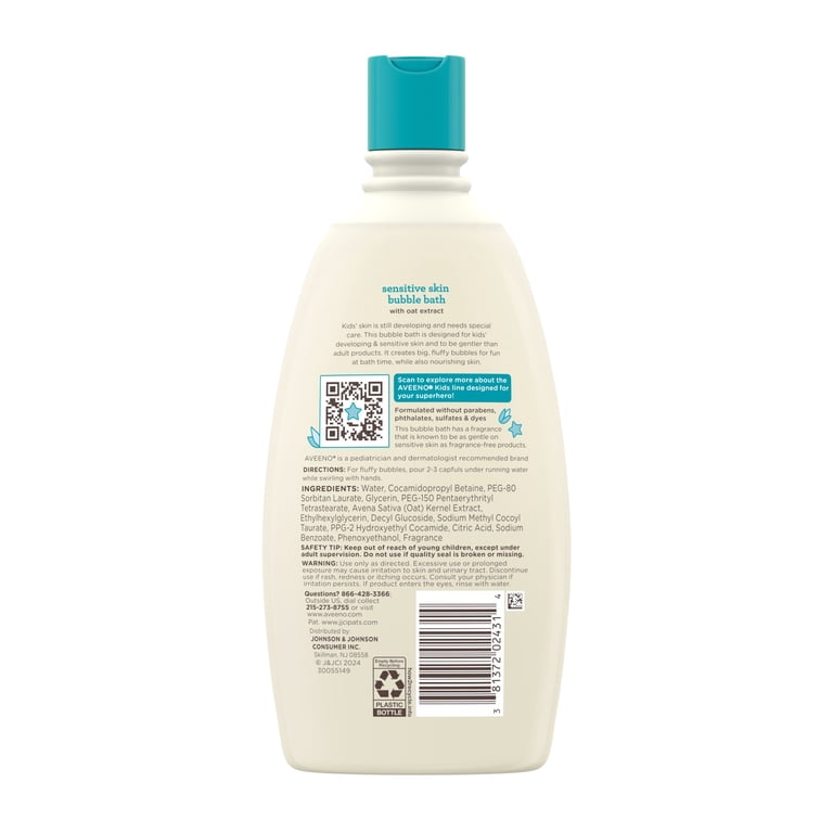 Kids Bubble Bath with Oat Extract for Sensitive Skin photo 8