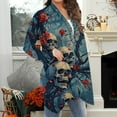 thumbnail image 5 of JSheng Halloween Cardigan Tops for Women Ladies Casual Long Sleeve Festival Printed Comfy Cardigans Coat, 5 of 5