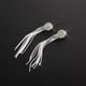 thumbnail image 4 of Pendientes para mujer, regalos para mujer, pendientes de diamantes, pendientes largos con borlas redondas y temperamento exagerado, pendientes largos, 4 of 5
