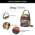 thumbnail image 4 of FORMRS Crossbody Bag for Women Quilted Travel Shoulder Cell Phone Purse with Chain Strap Handbag, Artistic Desert Pattern, 4 of 7