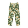 thumbnail image 4 of Xecao Lilies Flowers Men's Straight Lounge Pajama Pants: The Ultimate in Comfortable Sleepwear, 4 of 9