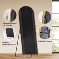 thumbnail image 4 of Melodieux Arched Mirror Full Length with Stand 58" x 18" Full Body Standing Mirror Gold Frame Mirror Hanging Leaning Against Wall for Modern Home Decor, 4 of 9